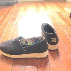 Platform black Skechers Bobs